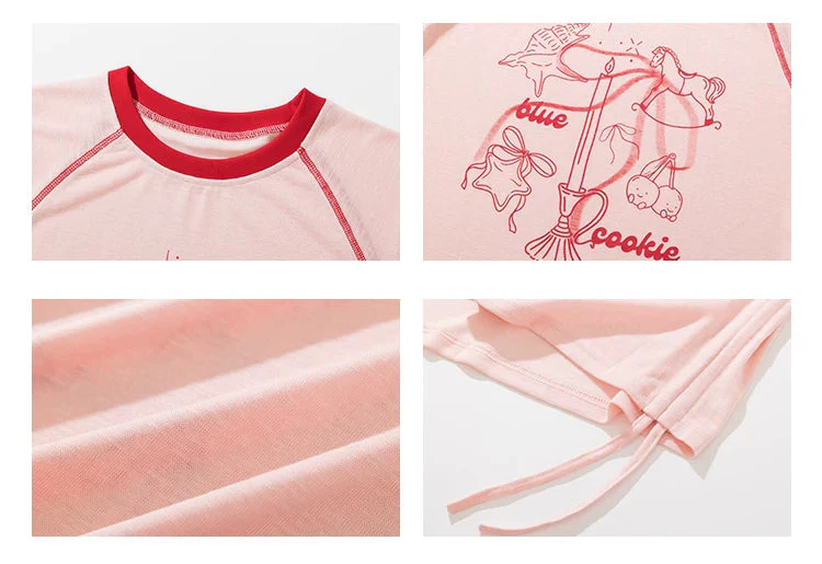 Pony Print Sheer Long Sleeve Pullover - Image 9