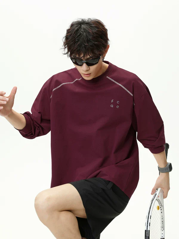 Quick-Drying Raglan Long-Sleeve Pullover - Image 4