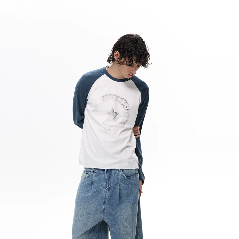 Raglan Sleeve Graphic Long Sleeve T-Shirt - Image 3