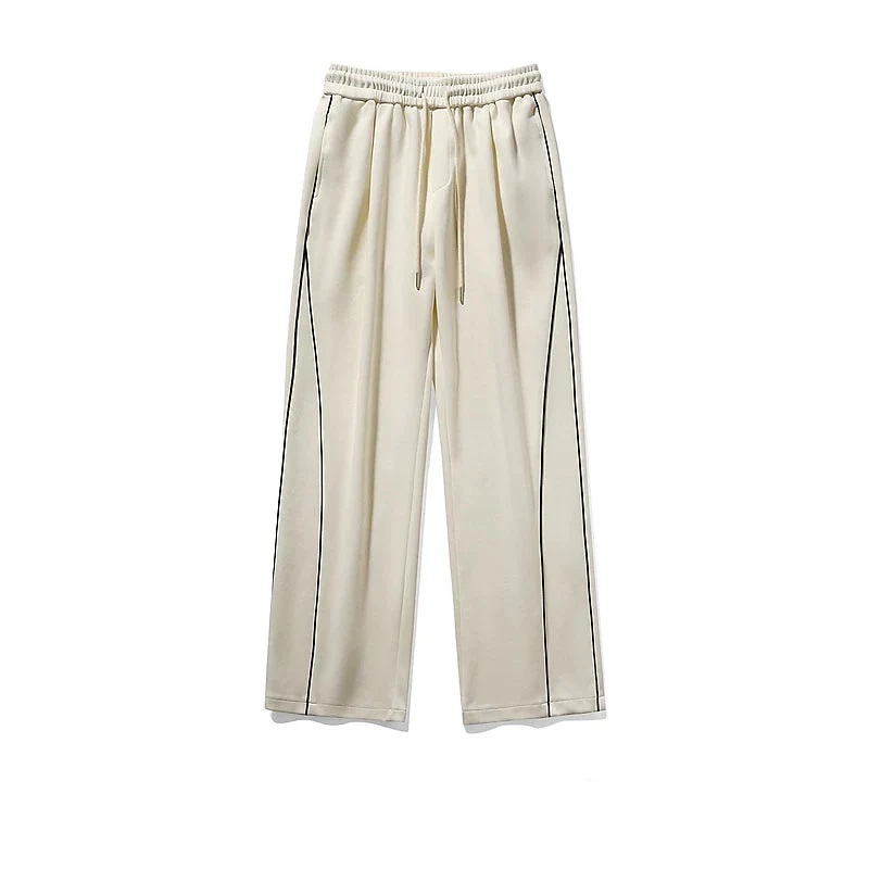 Reflective Stripe Wide-Leg Casual Pants - Image 8