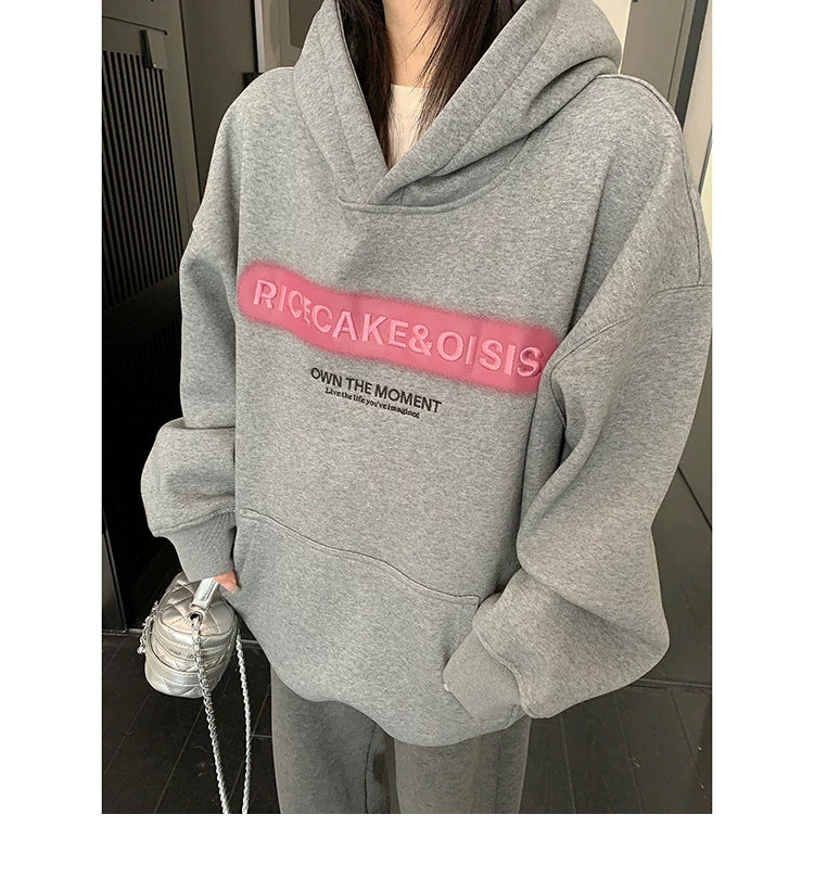 Relaxed Embroidered Hooded Sweatshirt - Image 3