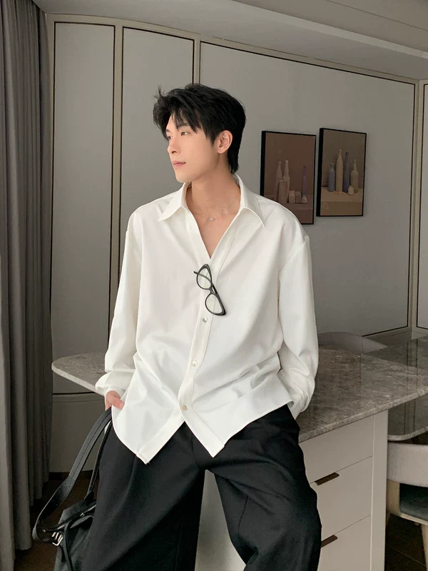 Relaxed Drop-Shoulder Long-Sleeve Shirt - Image 4