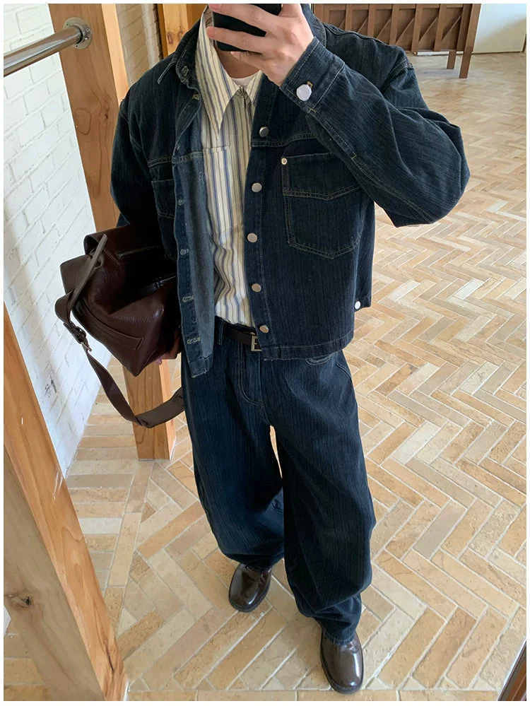 Relaxed Fit Denim Jacket and Pants - Image 8