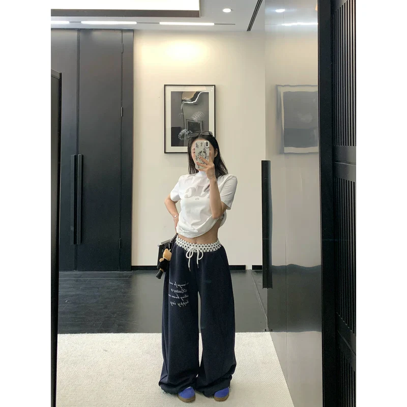 Relaxed Fit Straight Leg Sweatpants - Image 4