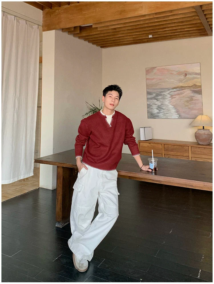 Relaxed Knit Pullover Sweater - Image 10