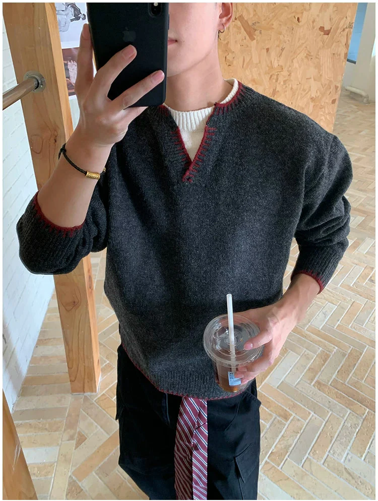 Relaxed Knit Pullover Sweater - Image 13
