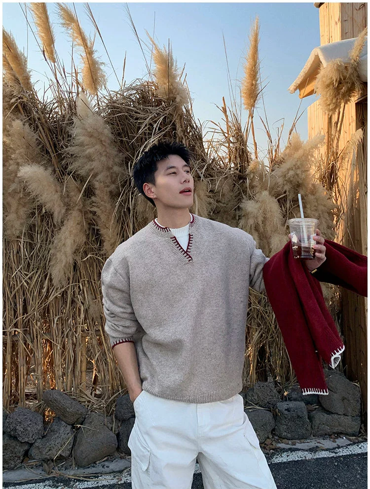 Relaxed Knit Pullover Sweater - Image 4