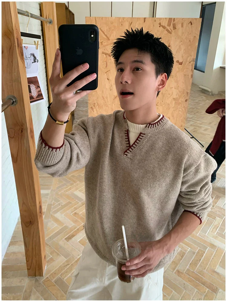 Relaxed Knit Pullover Sweater - Image 7