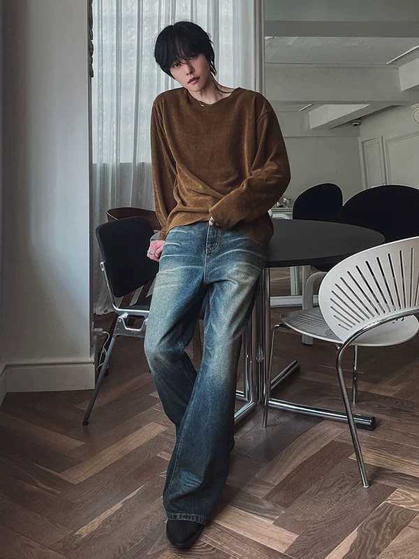 Relaxed Ribbed Long-Sleeve Pullover - Image 4