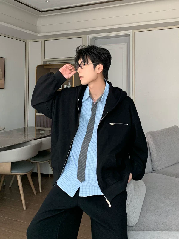 Relaxed Zipper Hoodie and Pants - Image 2