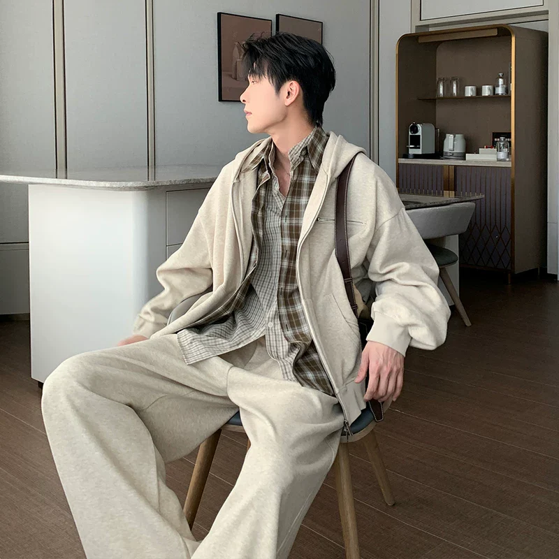 Relaxed Zipper Hoodie and Pants - Image 3