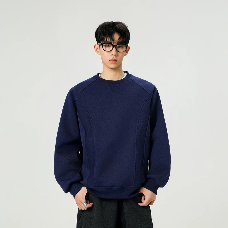 Retro Deconstructed Crewneck Sweatshirt - Image 3