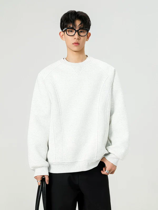 Retro Deconstructed Crewneck Sweatshirt - Image 4
