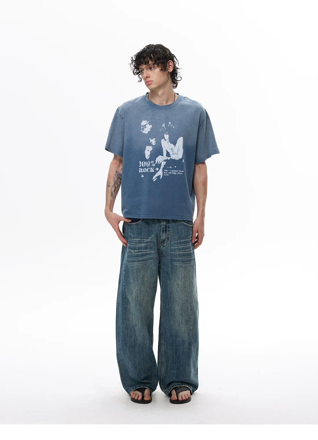 Retro Distressed Graphic Short-Sleeve T-Shirt - Image 10