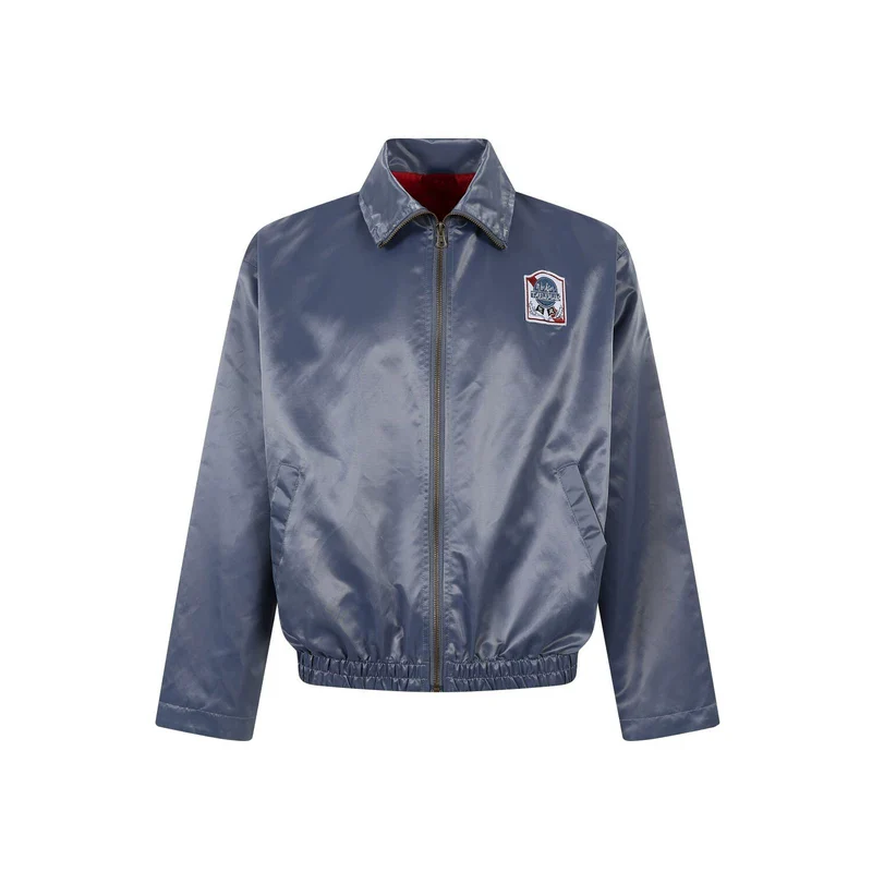 Retro Embroidered Appliqué Zip Jacket - Image 8