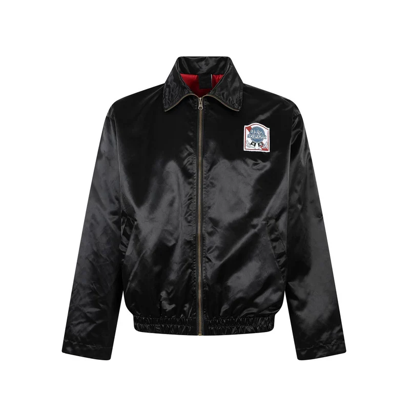 Retro Embroidered Appliqué Zip Jacket - Image 9