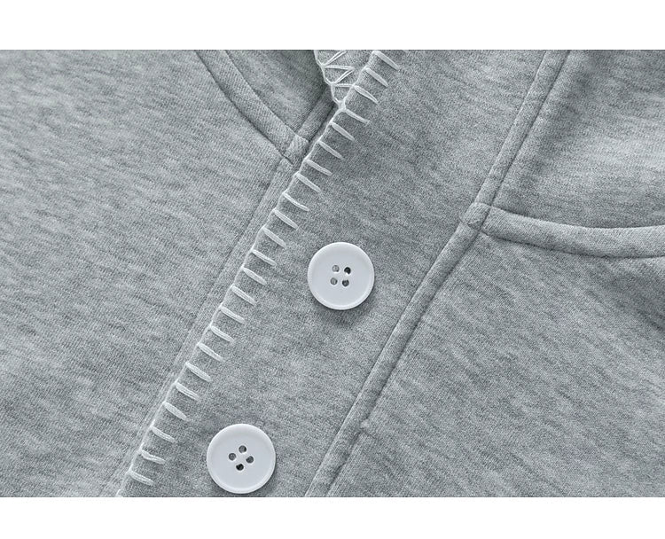 Embroidered Loose Hooded Sweatshirt - Image 12