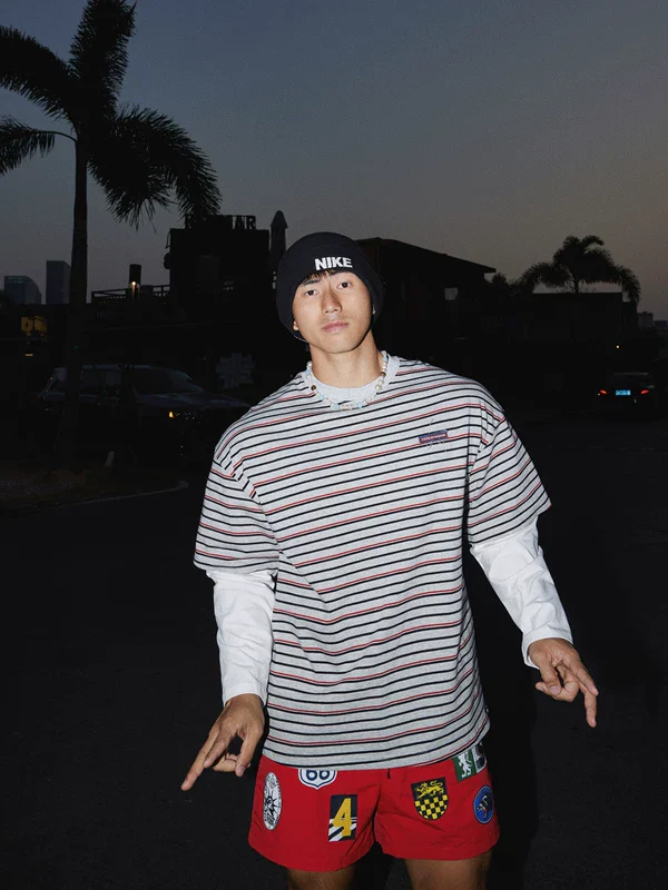 Retro Striped Long-Sleeve T-Shirt - Image 3