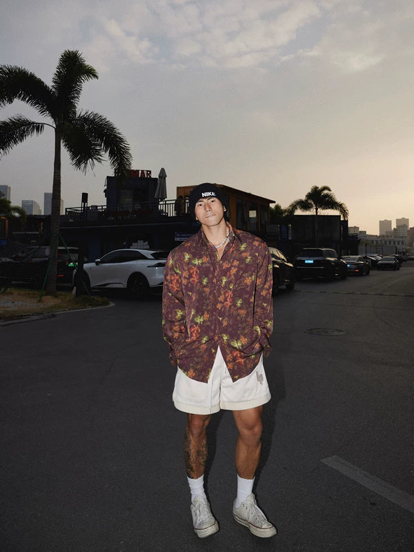Floral Allover Loose Long-Sleeve Shirt - Image 3