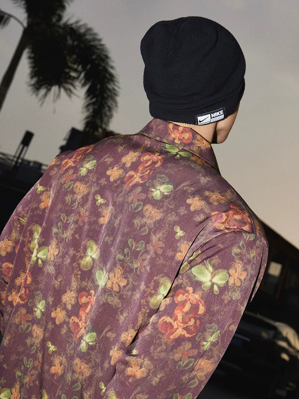 Floral Allover Loose Long-Sleeve Shirt - Image 5