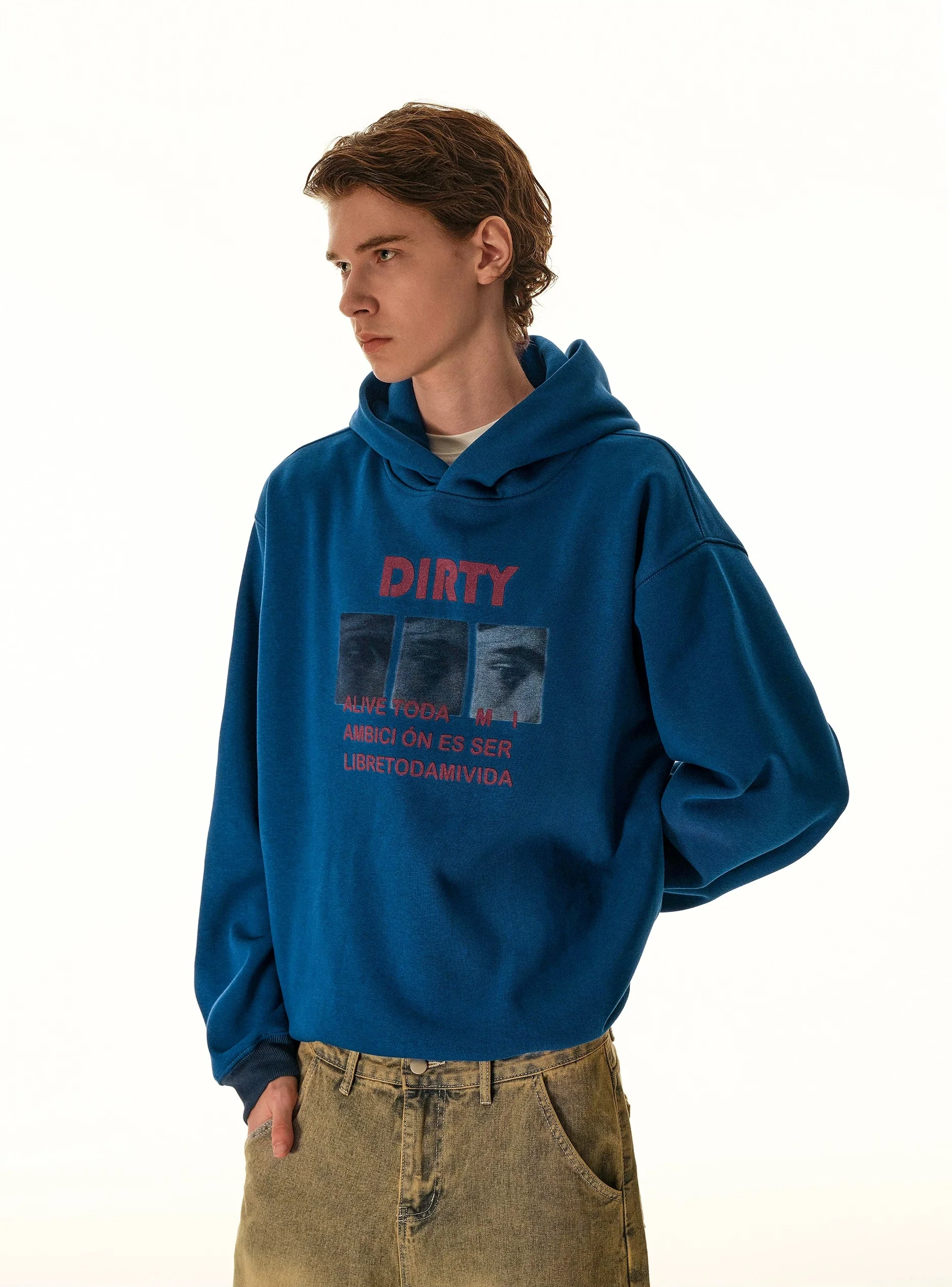 Graphic Print Oversized Hoodie - Image 3