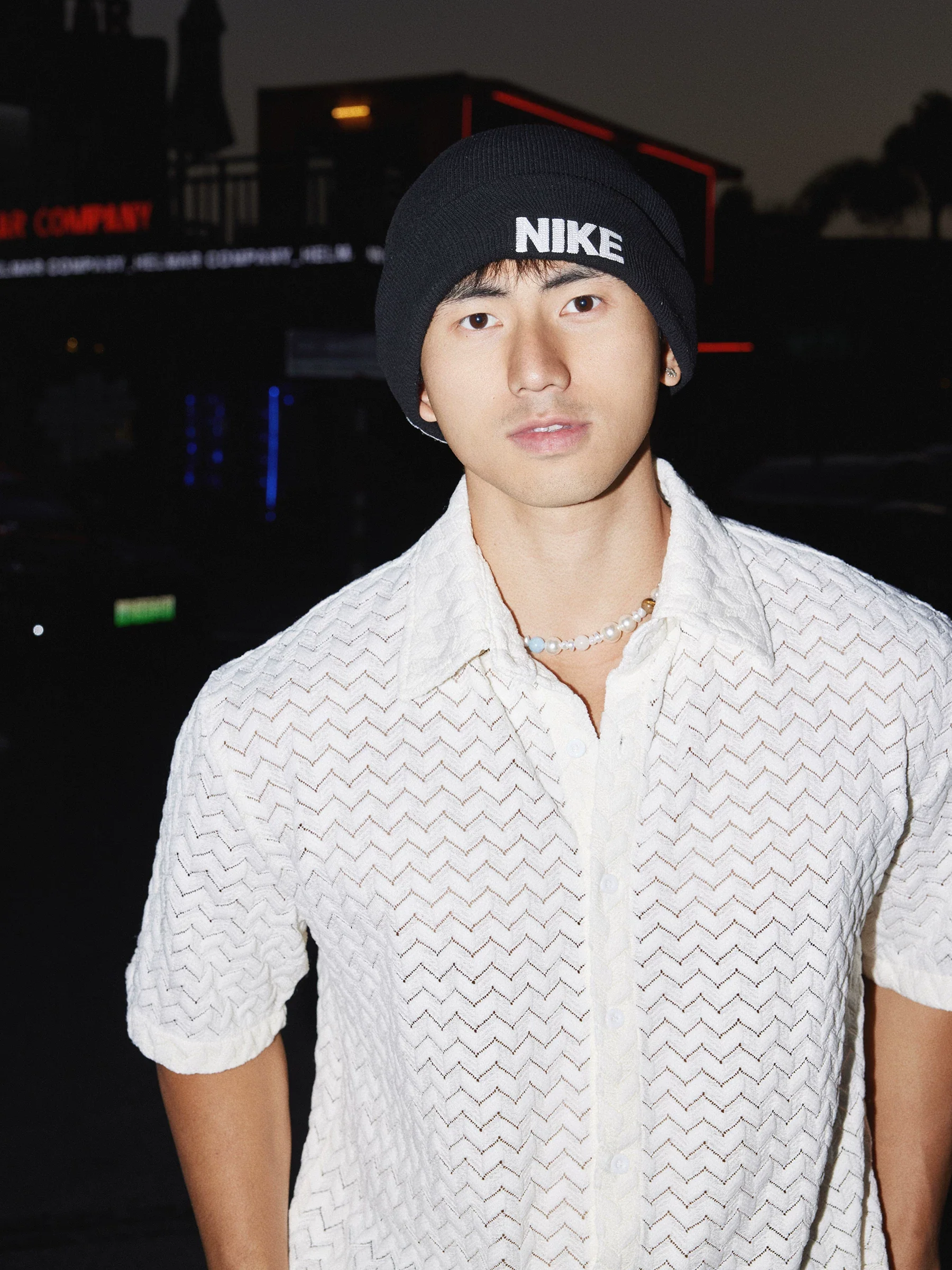 Hollow Collared Short-Sleeve Shirt - Image 4