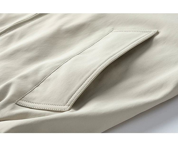 Retro Lapel Bomber Jacket - Image 7