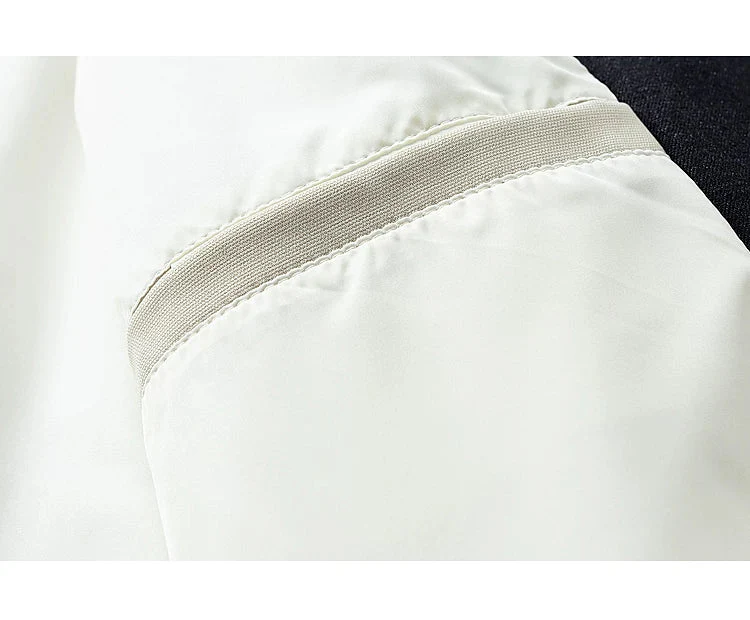 Retro Lapel Bomber Jacket - Image 8