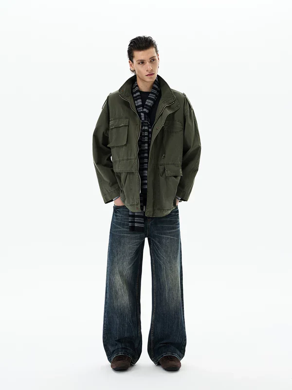 Retro M65 Multi-Pocket Work Jacket - Image 6