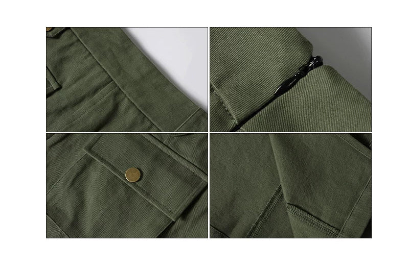 Multi-Pocket Workwear Midi Skirt - Image 7