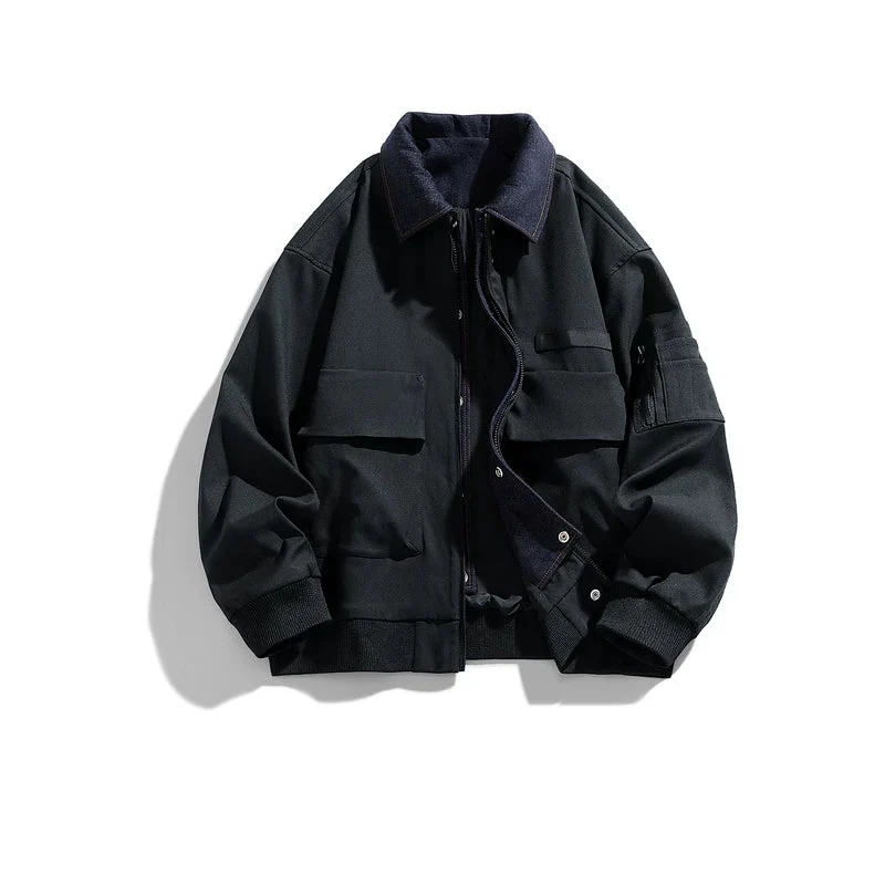 Retro Multi-Pocket Workwear Jacket - Image 3