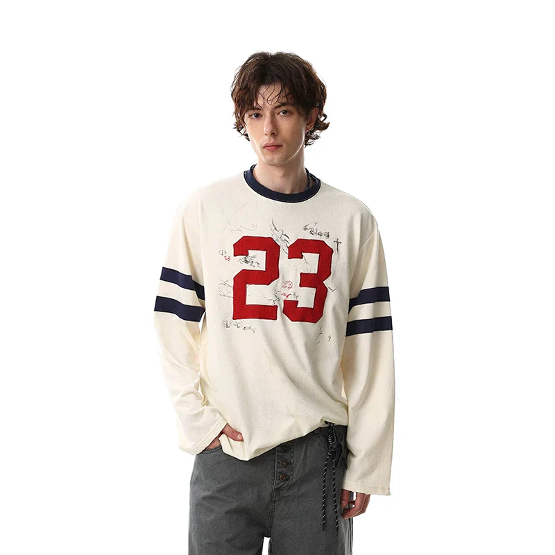 Retro Number 23 Long-Sleeve Pullover