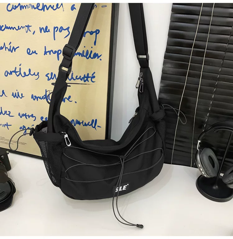 Nylon Shoulder Crossbody Bag - Image 7