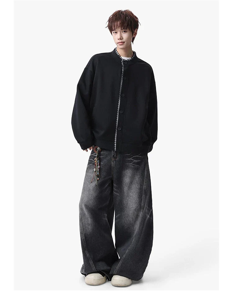 Plaid Layered Button Jacket - Image 12