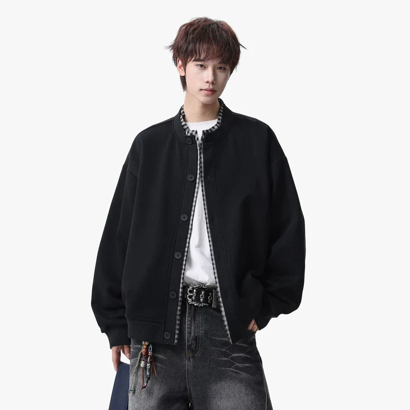 Plaid Layered Button Jacket - Image 3
