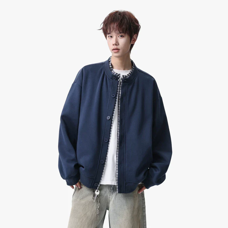 Plaid Layered Button Jacket - Image 5