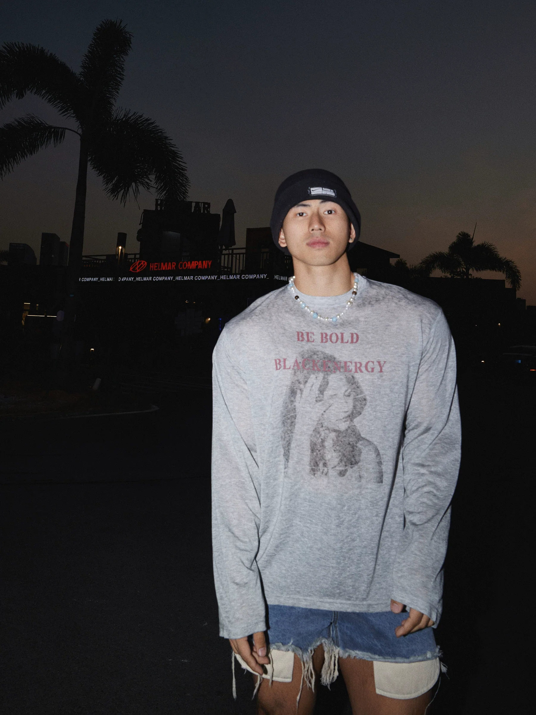 Portrait Graphic Long Sleeve Pullover - Image 2