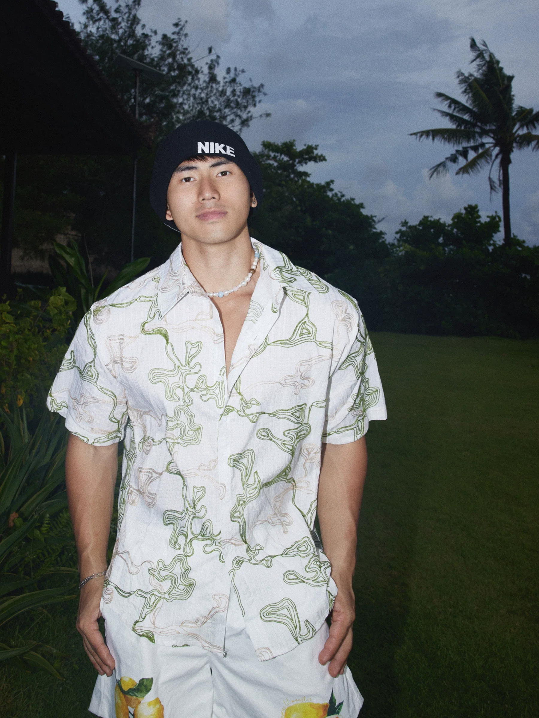 Retro Print Short-Sleeve Vacation Shirt - Image 2