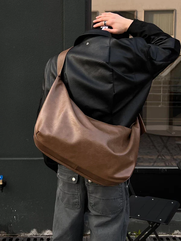 PU Oversized Shoulder Tote Bag - Image 4