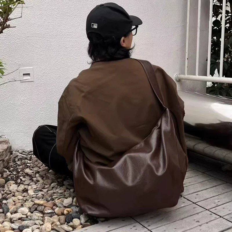 PU Oversized Shoulder Tote Bag - Image 5