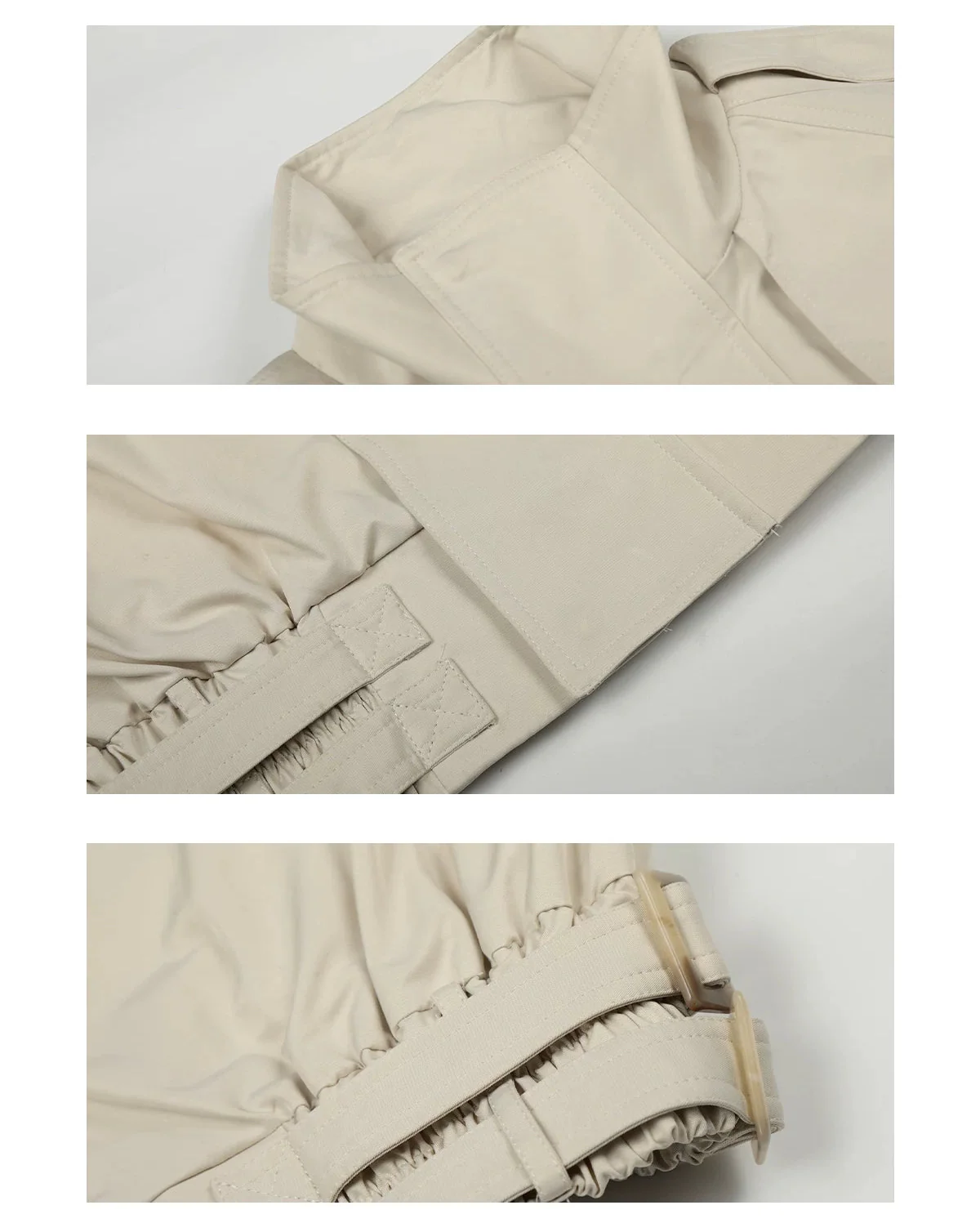 Retro Stand Collar Short Work Jacket - Image 11
