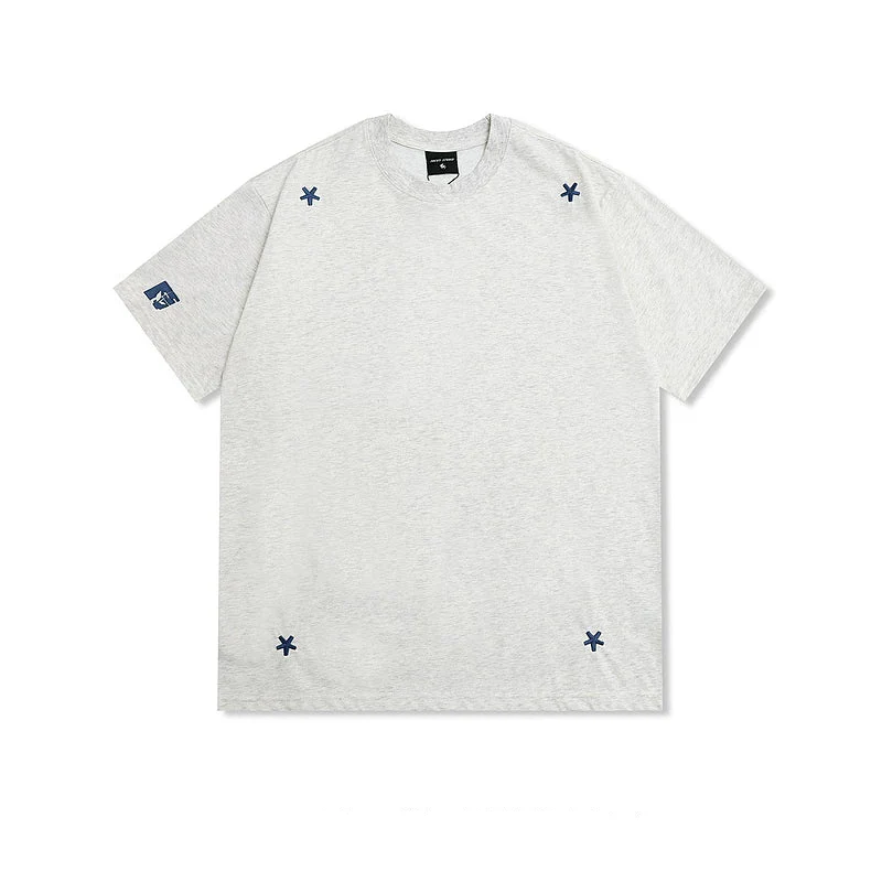 Retro Star Embroidered Loose Fit T-Shirt - Image 2