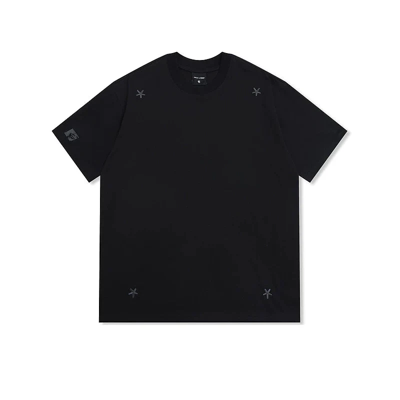 Retro Star Embroidered Loose Fit T-Shirt - Image 3