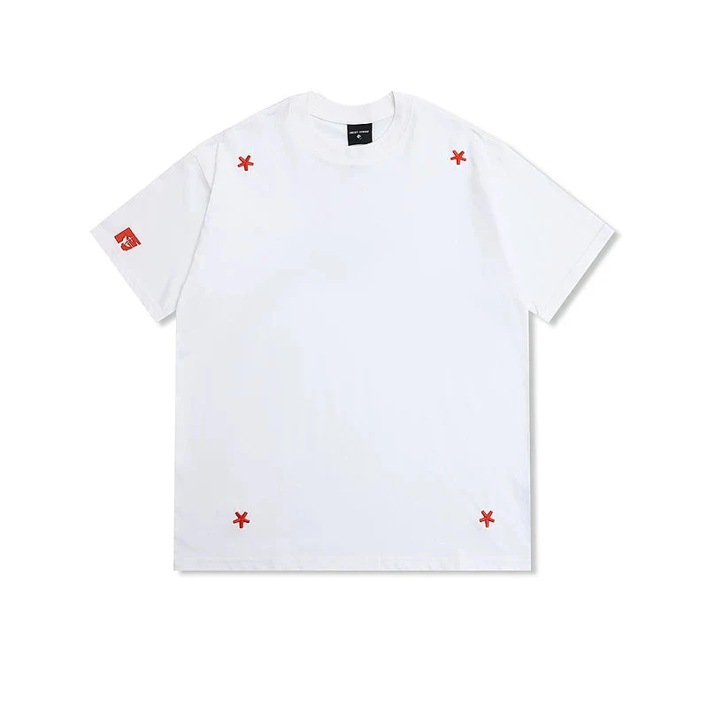 Retro Star Embroidered Loose Fit T-Shirt - Image 4