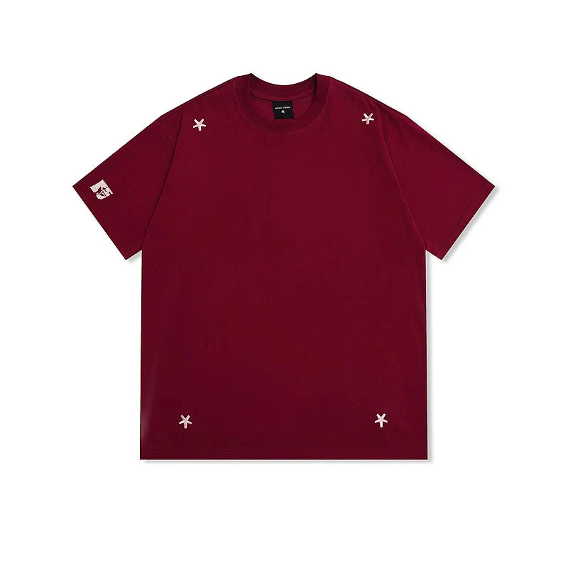 Retro Star Embroidered Loose Fit T-Shirt - Image 5