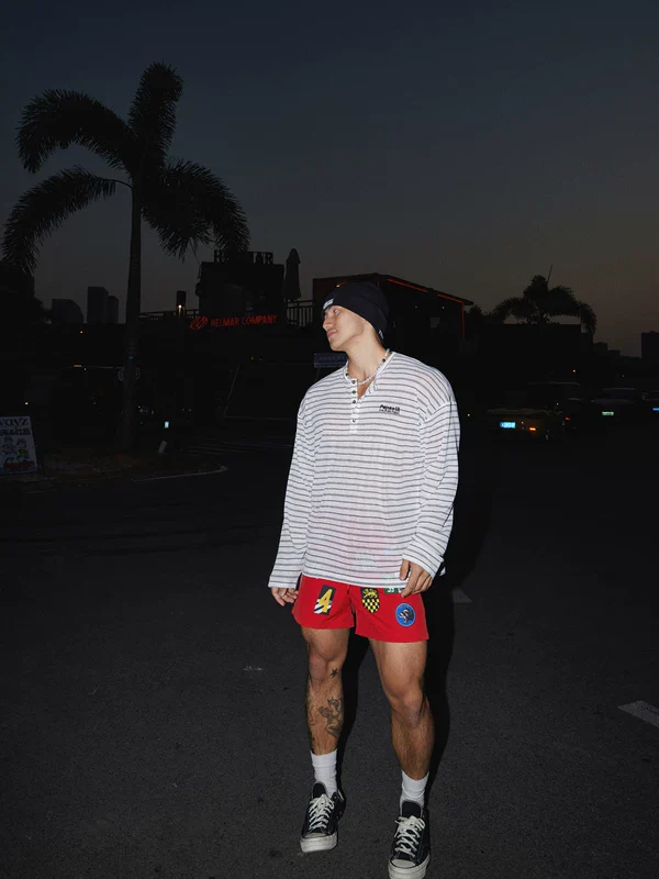 Striped Henley Long-Sleeve Pullover - Image 3
