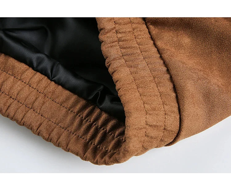 Retro Suede Zip-Up Casual Jacket - Image 15