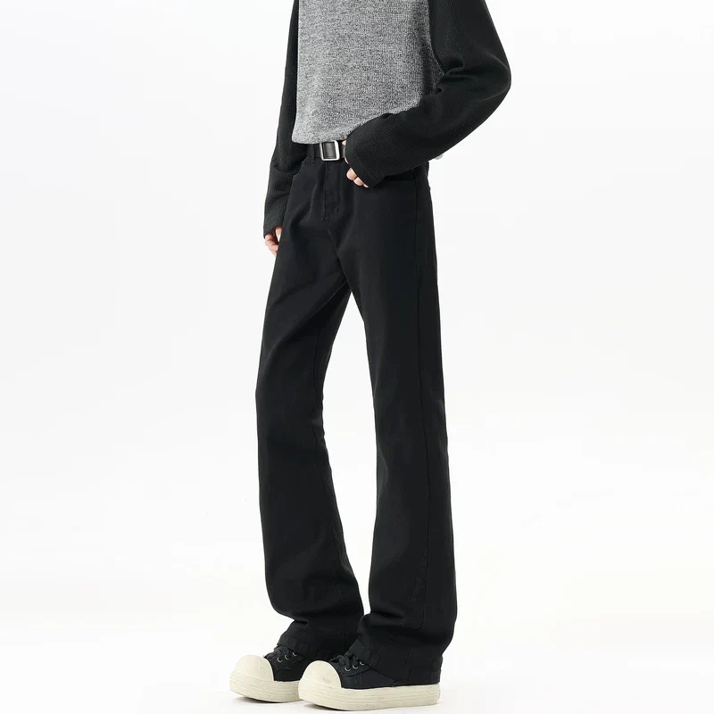Retro Washed Distressed Flared Jeans - Image 11