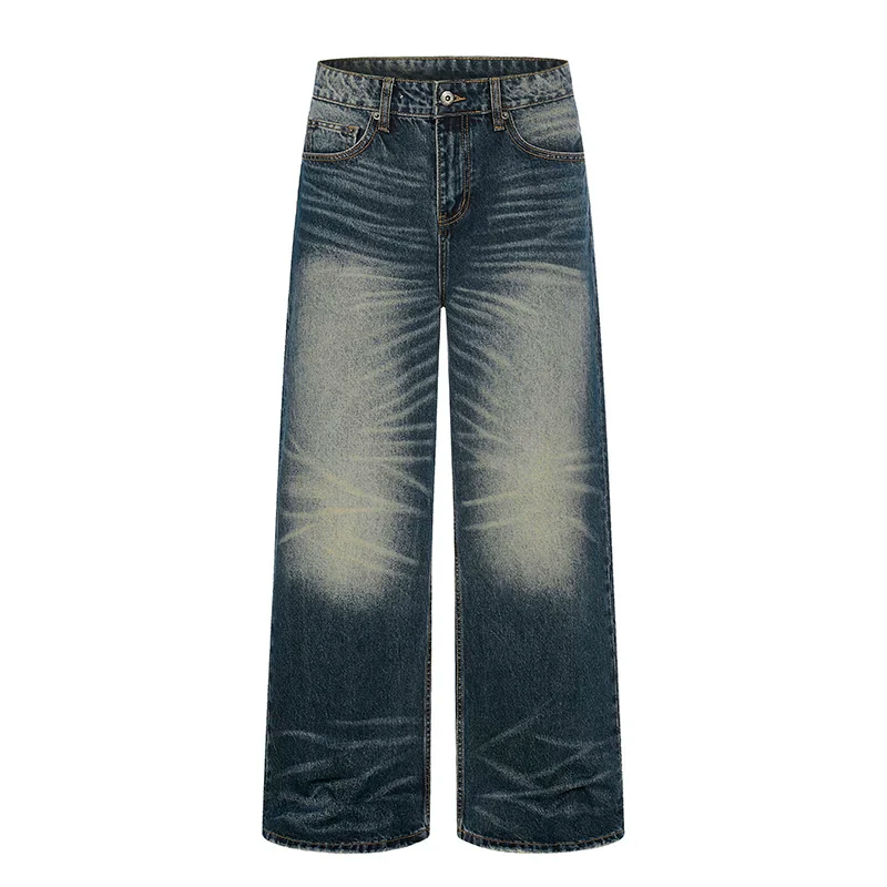 Retro Washed Wide Leg Jeans - Image 7