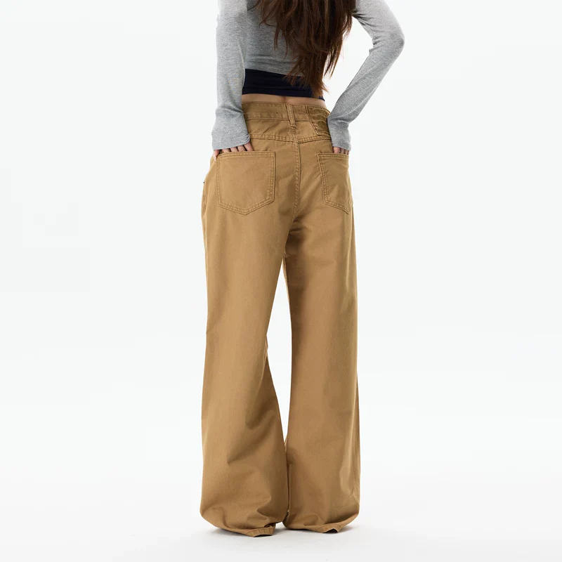 Retro Wide-Leg Straight Fit Pants - Image 3